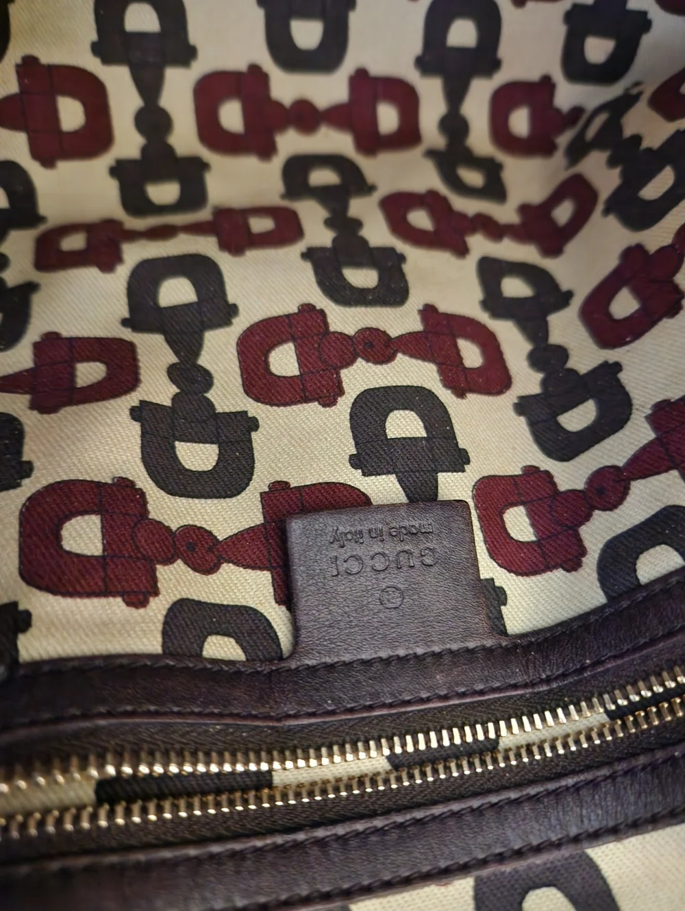 Authentic Gucci Pelham Brown Guccissima Horsebit Medium Hobo Bag